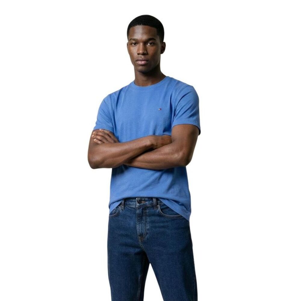 Tommy Hilfiger Jeans Blue Recycled Cotton Men's T-Shirt